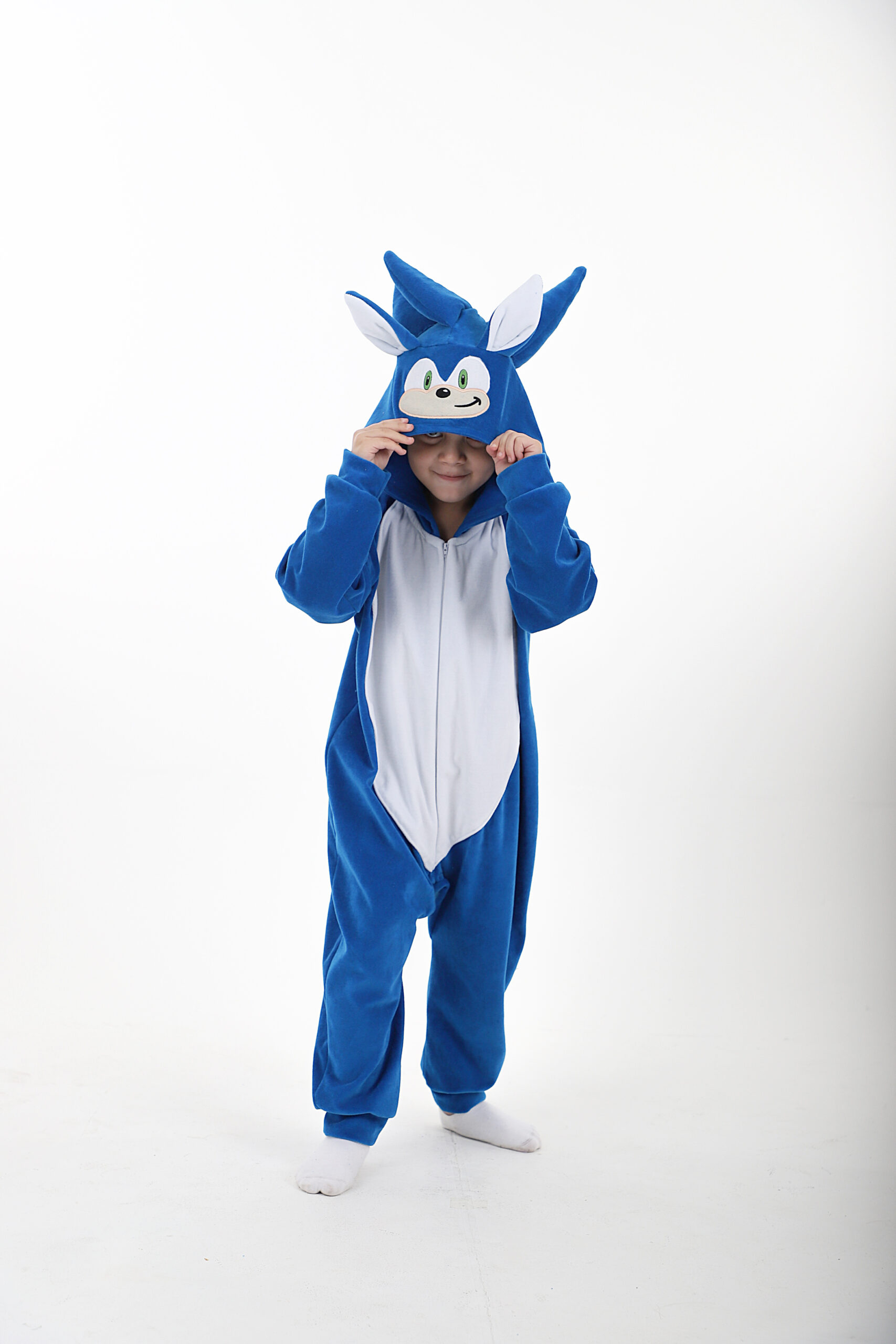 Pijama Infantil Fantasia Sonic Azul